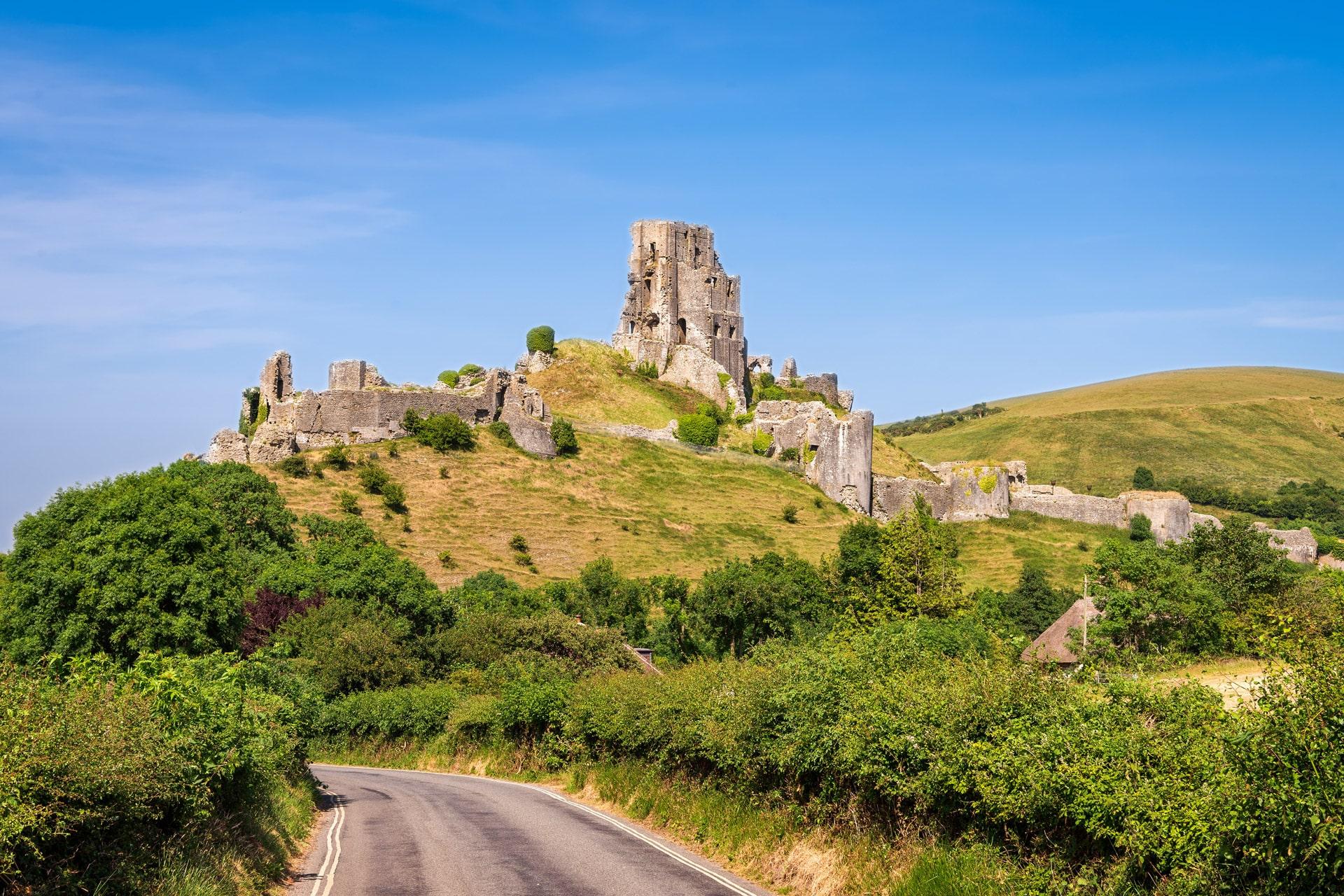 Corfe Castle’s ruins
